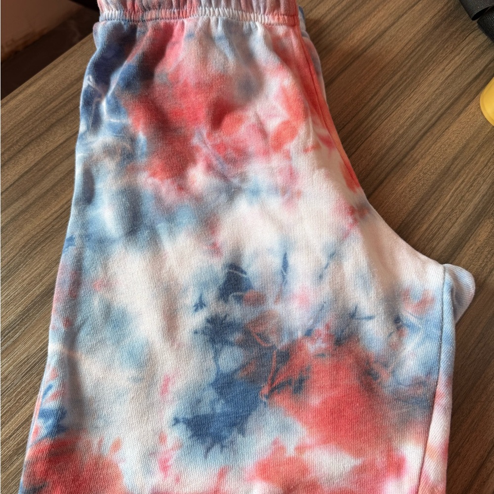 Aviator Nation Tie-Dye sweatpants in Pink and Blue